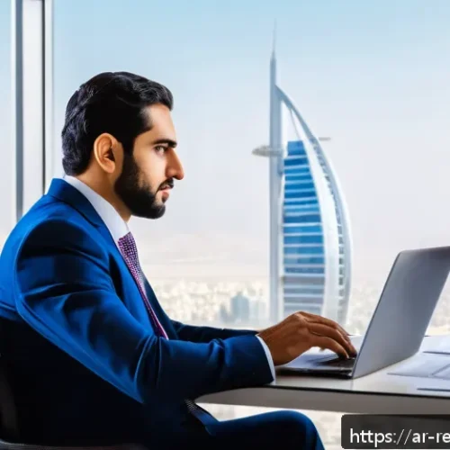 Home 31 부동산 세금 관련 최신 뉴스 - A professional Middle Eastern real estate investor reviewing updated property tax documents and fina...