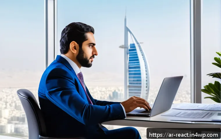 부동산 세금 관련 최신 뉴스 - A professional Middle Eastern real estate investor reviewing updated property tax documents and fina...